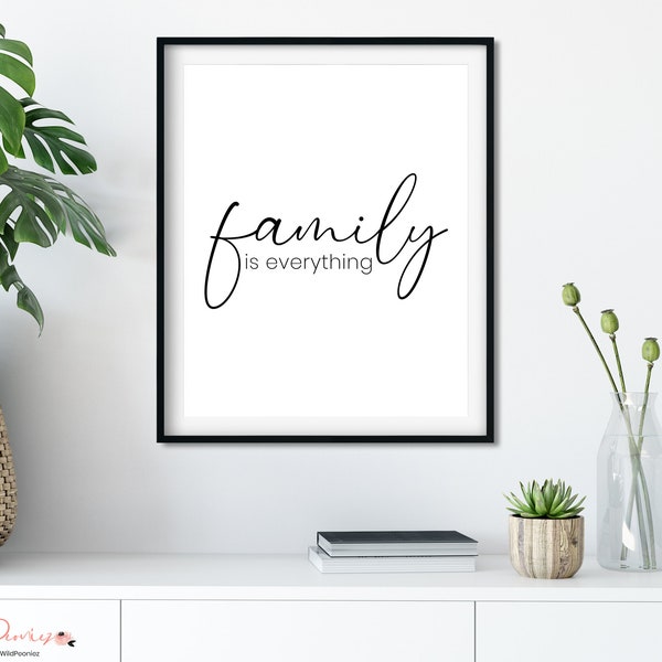 Family is Everything Sign - Etsy