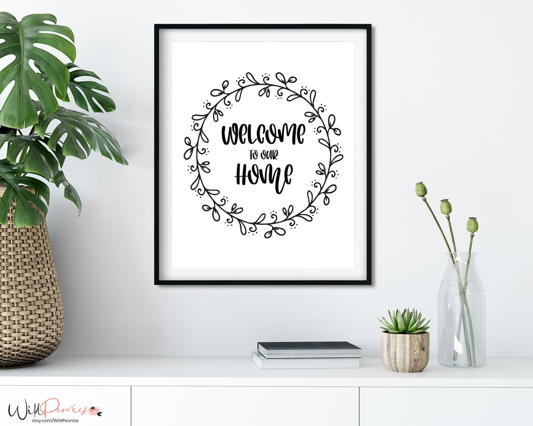 to Our Home Wall Art Printable, to Our Home Print