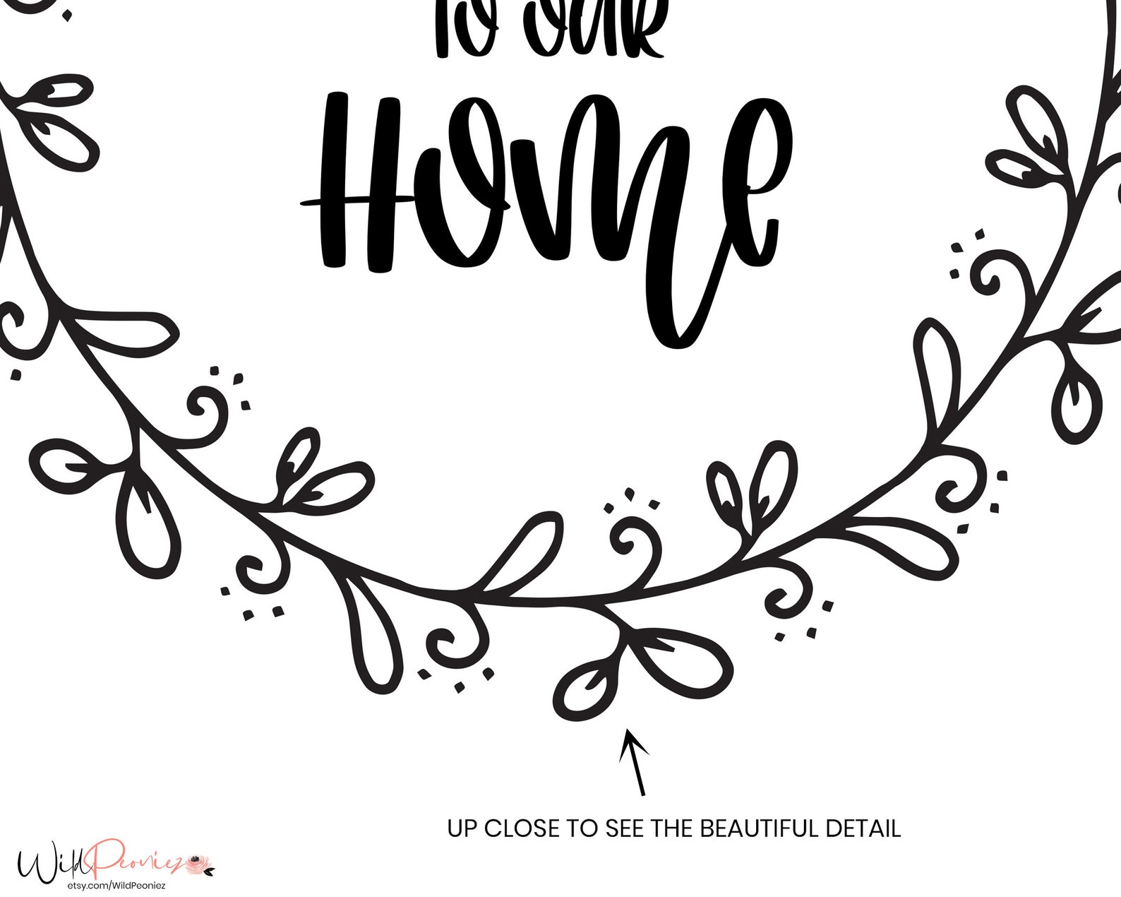 Welcome to Our Home Wall Art Printable, Welcome to Our Home Print