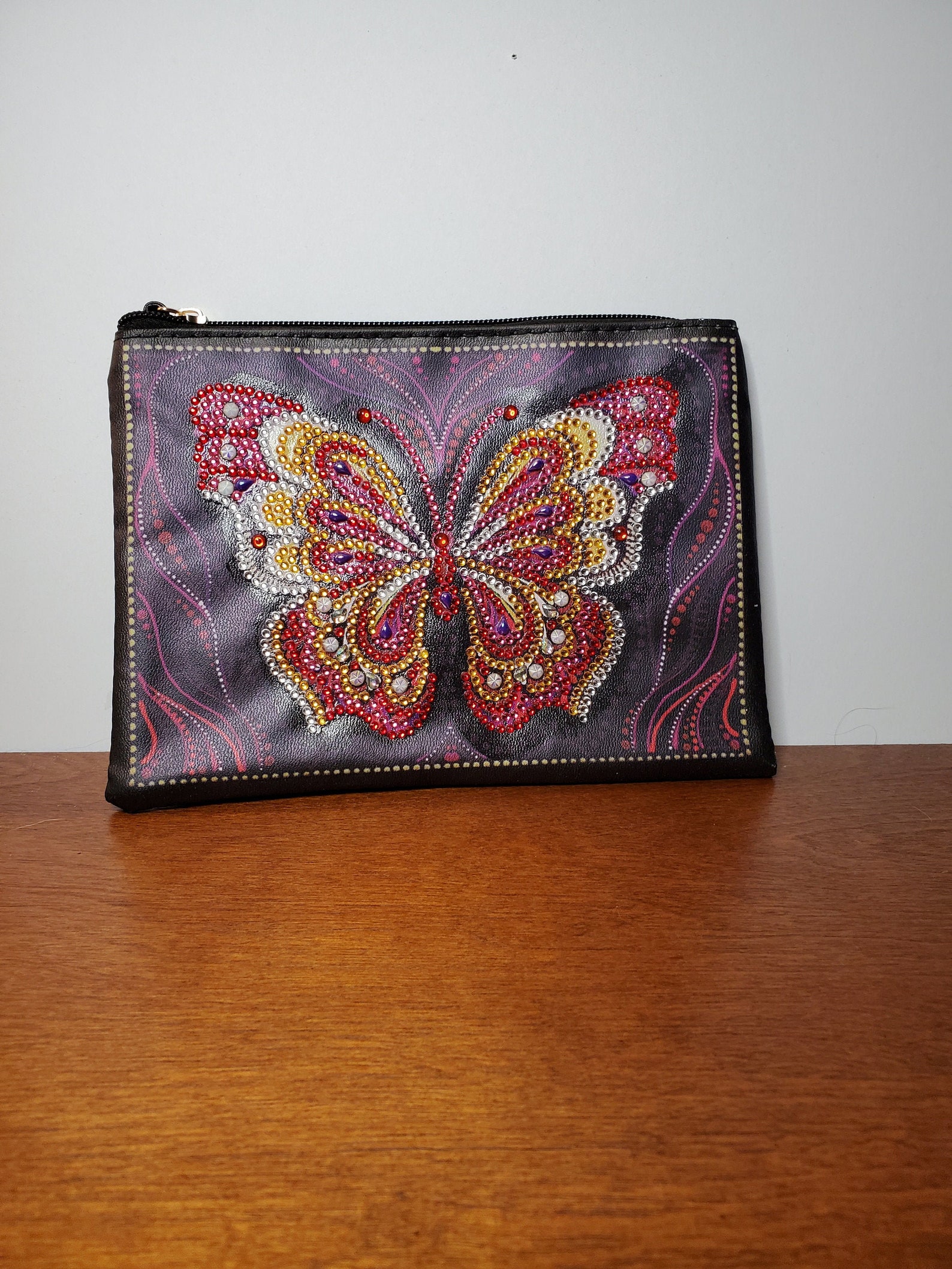 Red Butterfly Purse Etsy