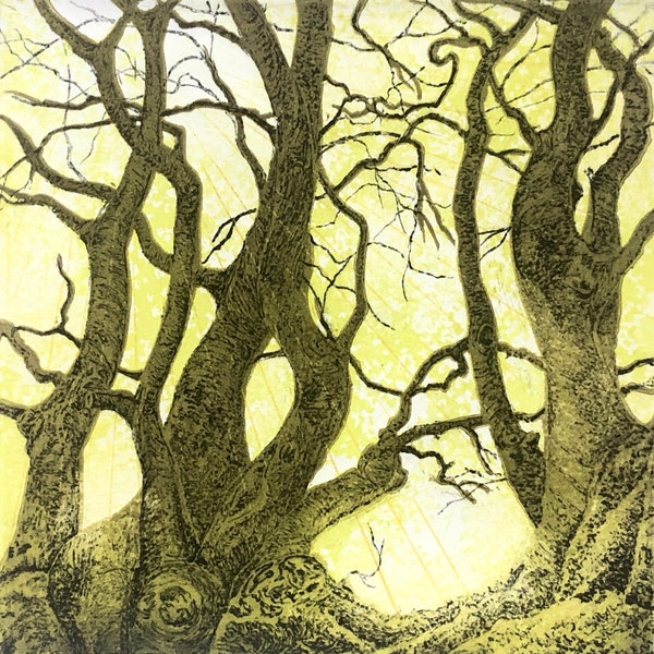 Dance Of The Trees - original art print.