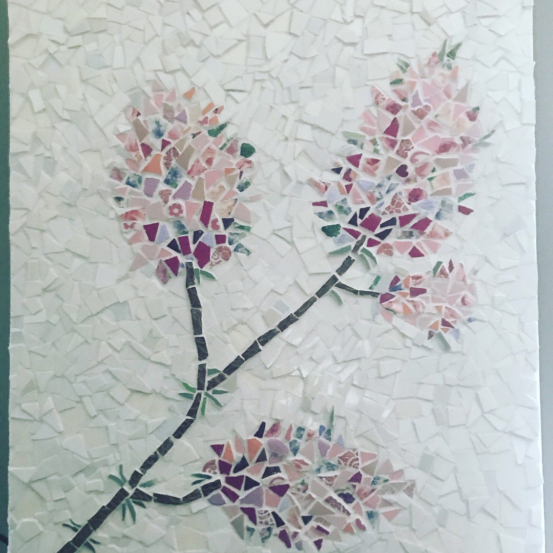 Spring Mosaic Post Perfect Spring Decor Update! Mosaic Butterfly Bush in White and Pastels ...