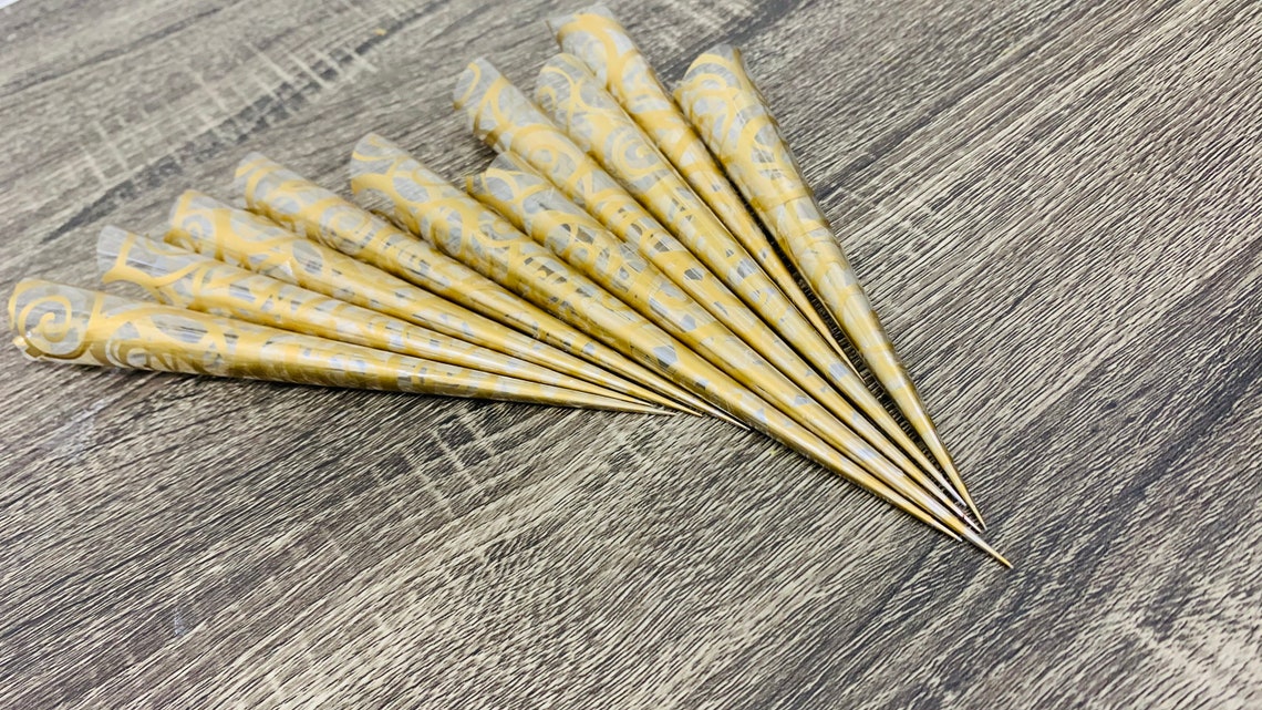 Empty Henna Cones 10 Pack Etsy