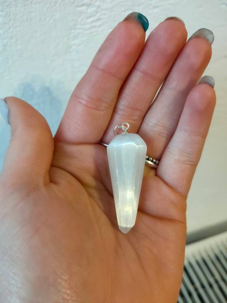 Pendentif Pendule Sélénite