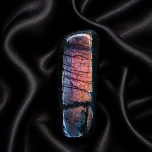 Spectrolite - 115Gr - Bleue et Rose Violacée - Forme libre