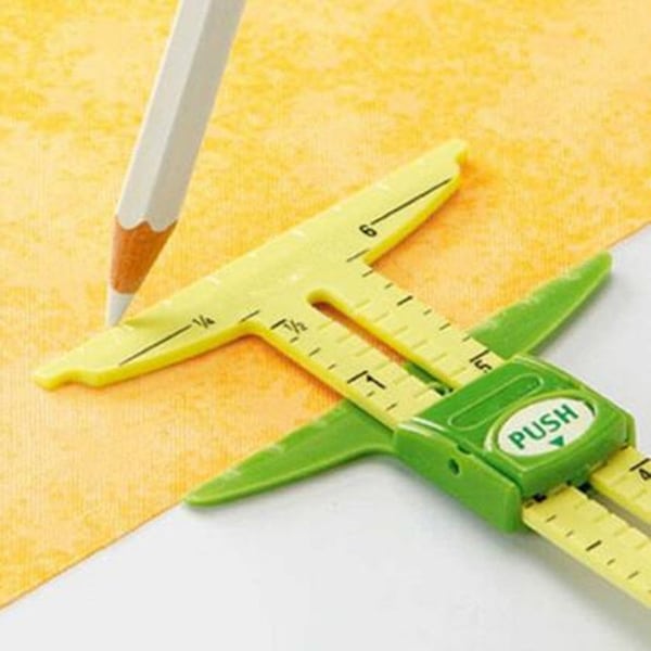 High-Quality 5-IN-1 SLIDING GAUGE Measuring Sewing Tool PatchworkTailor Ruler Tool Accessories Home Use