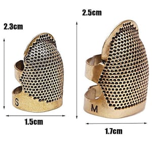 Sewing Thimble Finger Protector Embroidery Needlework Metal Brass Sewing  Thimble Sewing Tools Accessories Retro Handwork Sewing Thimble 