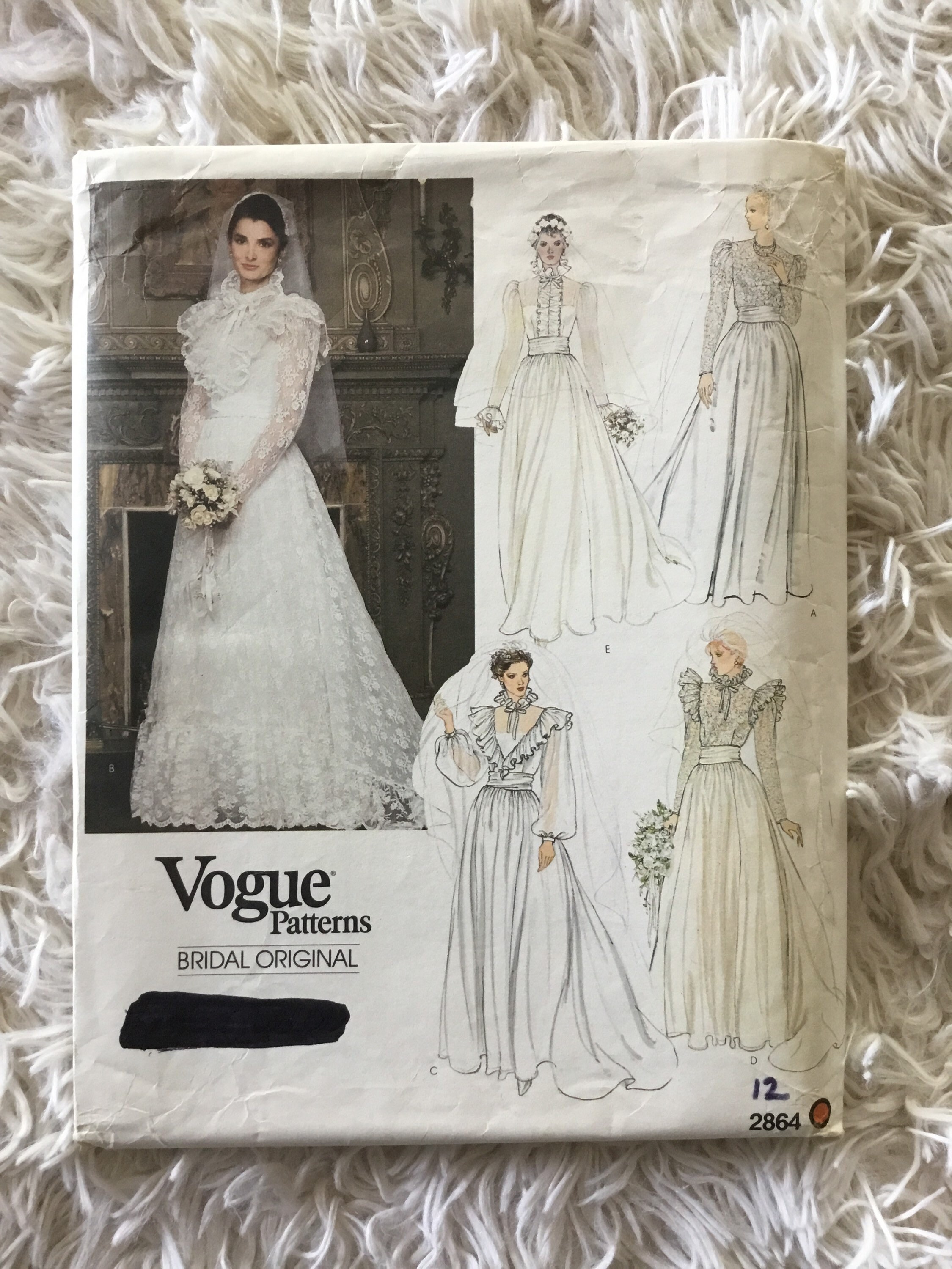 Vogue Womens Wedding Dresses Vintage Sewing Patterns Etsy