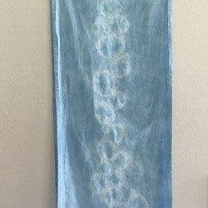 Hand Dyed Cotton Linen Table Runner