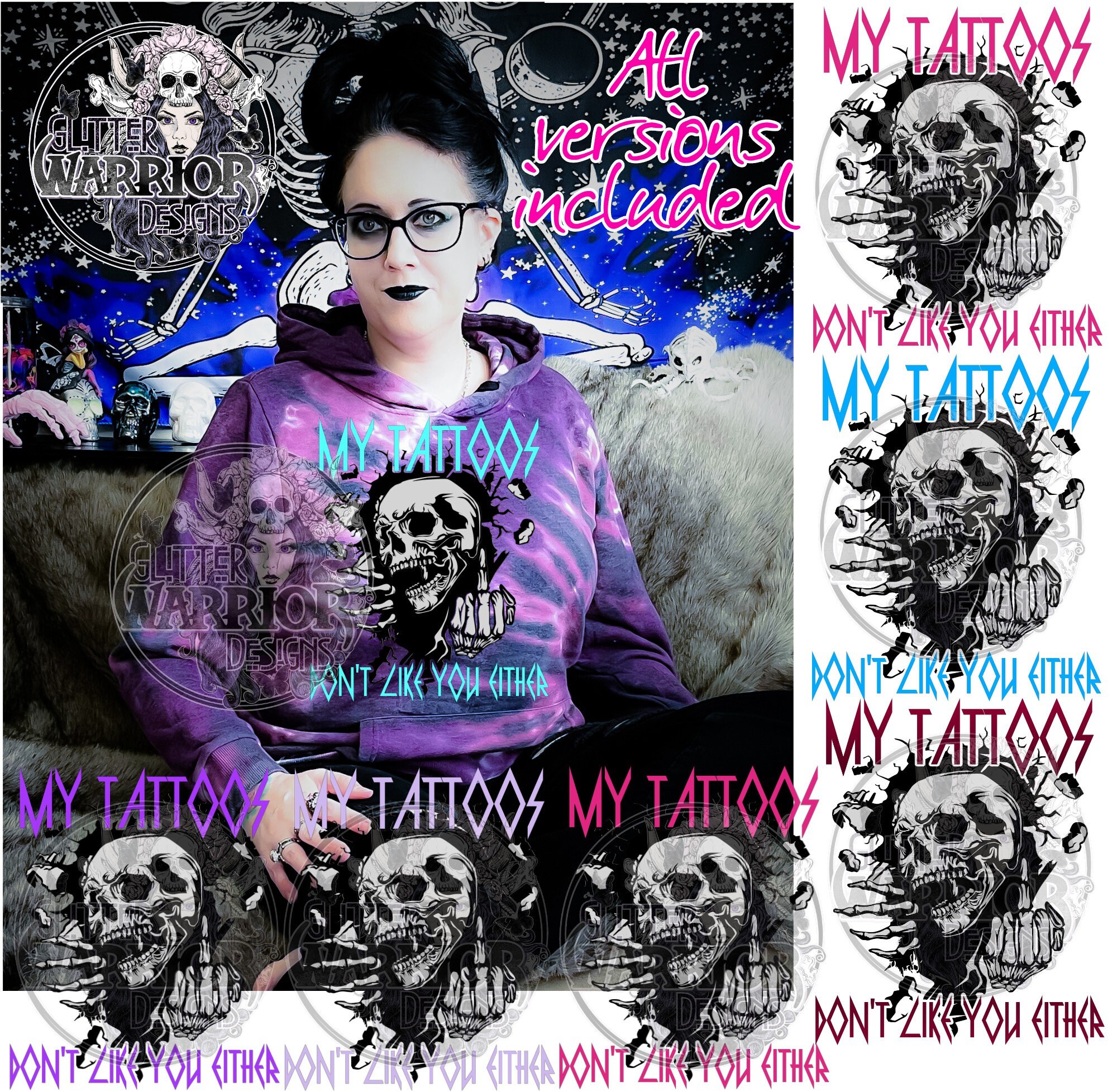 My Tattoos Don't Like You Either Hoodie main image 0