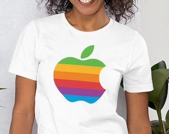 Apple 2 II Mac Japanischer T-Shirt, Apple Werbung T-Shirt, Retro Vintage T-Shirt 1977 Apple Fan