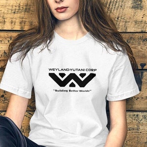 Weyland-Yutani Corp Logo, Weyland Yutani shirt, Weyland shirt, gift for Alien movie fan t-shirt, vintage design gray tshirt for men women