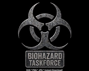 Biohazard Sonderkommando SVG, lustiges Halloween Kostüm png, Zombie Outreak Papa Geschenk, Apocalypse Containment Team JPG, DIY Mann Gag Geschenkdatei