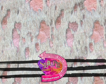 Pink Acid Wash Cowhide Seamless Pattern