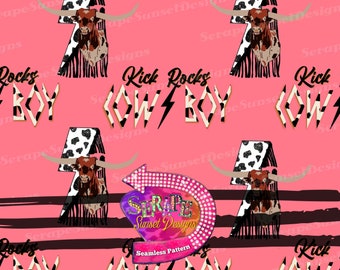 Kick Rocks Cowboy Archivo sin costuras