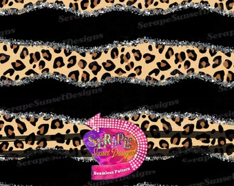 Retro Leopard Esthetisch naadloos bestand