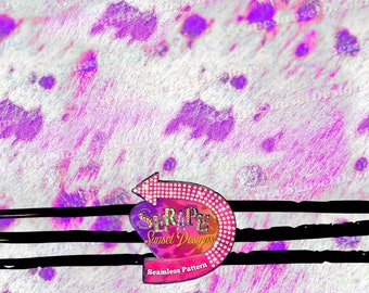 Purple Metallic Acid Wash Cowhide  Seamless Pattern