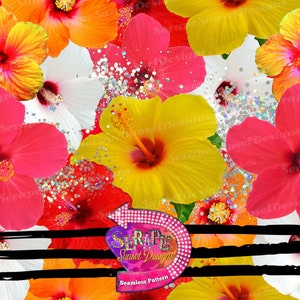 Hibiskus Nahtloses Muster