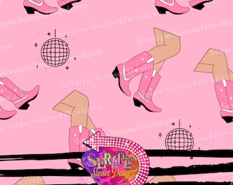 Disco Cowgirl Seamless File