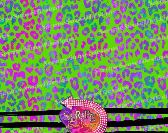 Trendy Leopard Cheetah Seamless Pattern Digital Paper