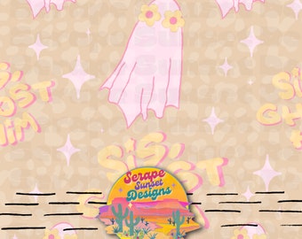 Halloween Sis, Ghost him Seamless File