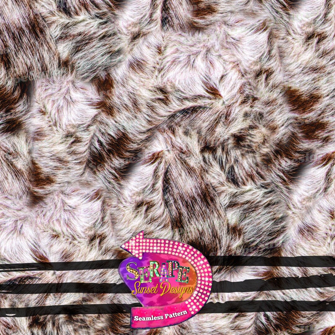 Cowhide Seamless Pattern Digital Paper - Etsy