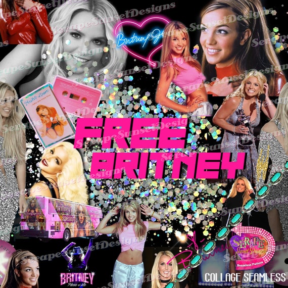 FREE Britney Spears Seamless File Proceeds go to National | Etsy