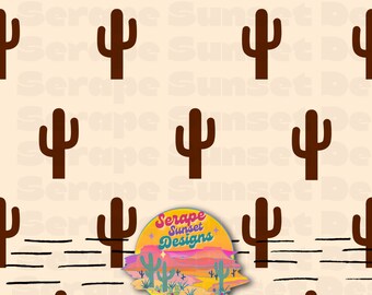 The Little Cactus - Seamless Pattern-  Fabric File