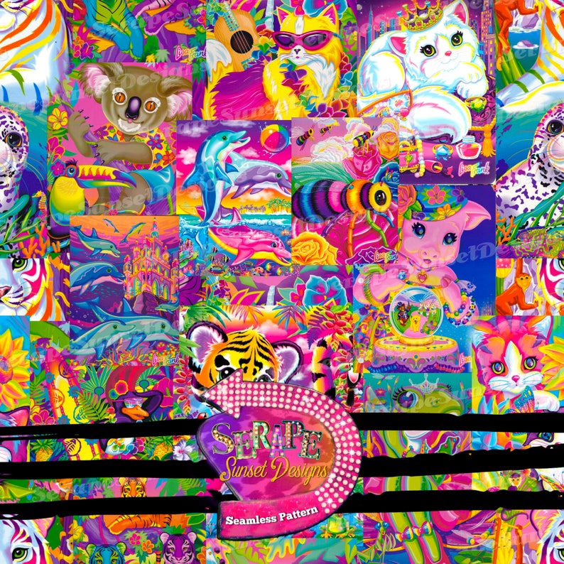 Lisa Frank Seamless Pattern Etsy