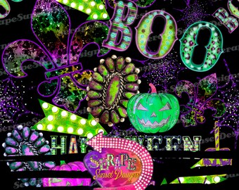 Western HALLOWEEN  Seamless File
