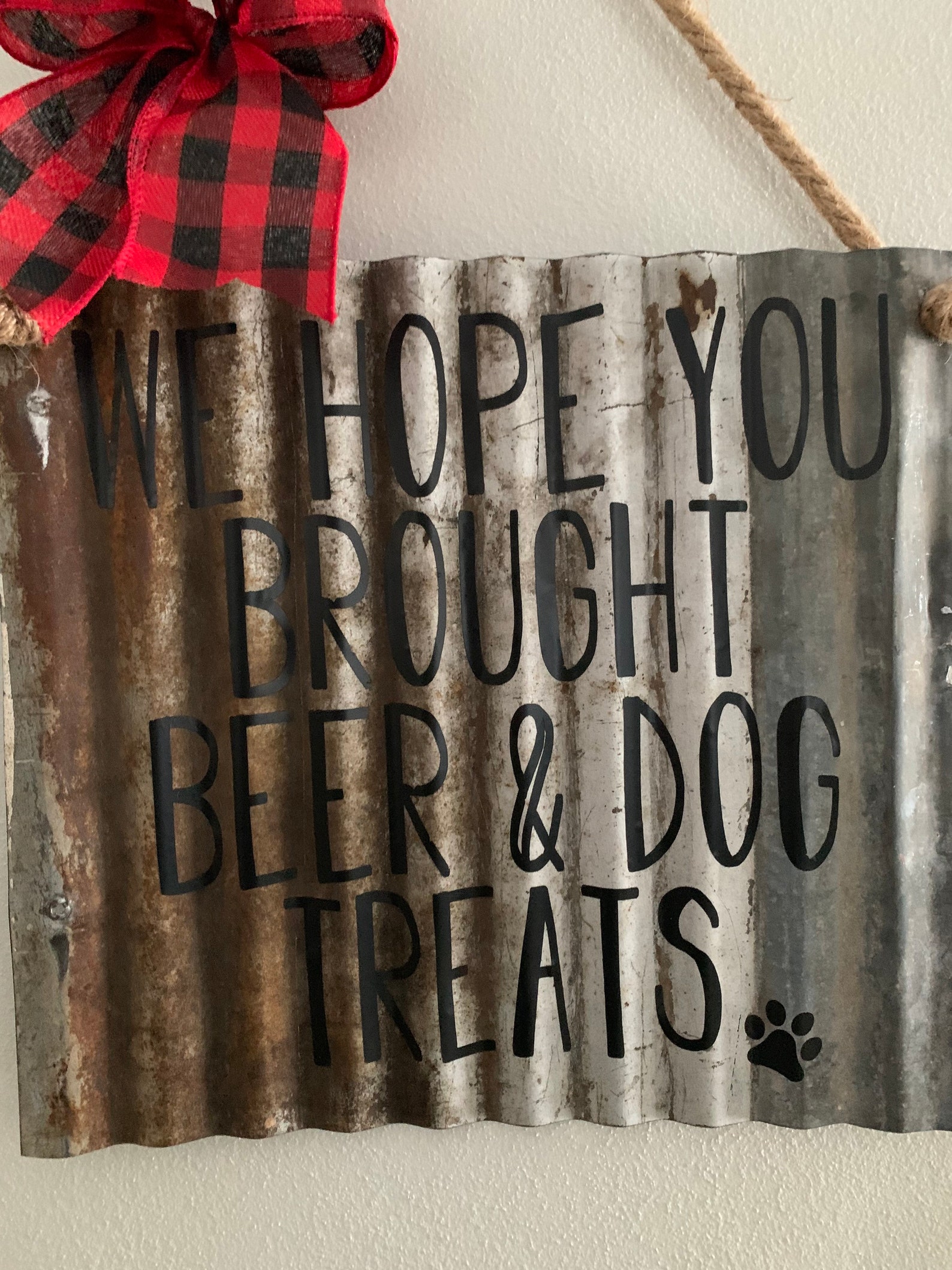 Rustikale Hund & Bier Metall Zeichen Etsy