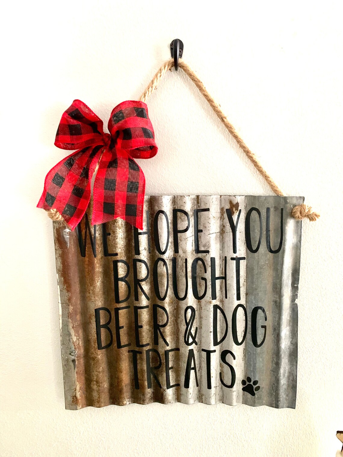 Rustikale Hund & Bier Metall Zeichen Etsy