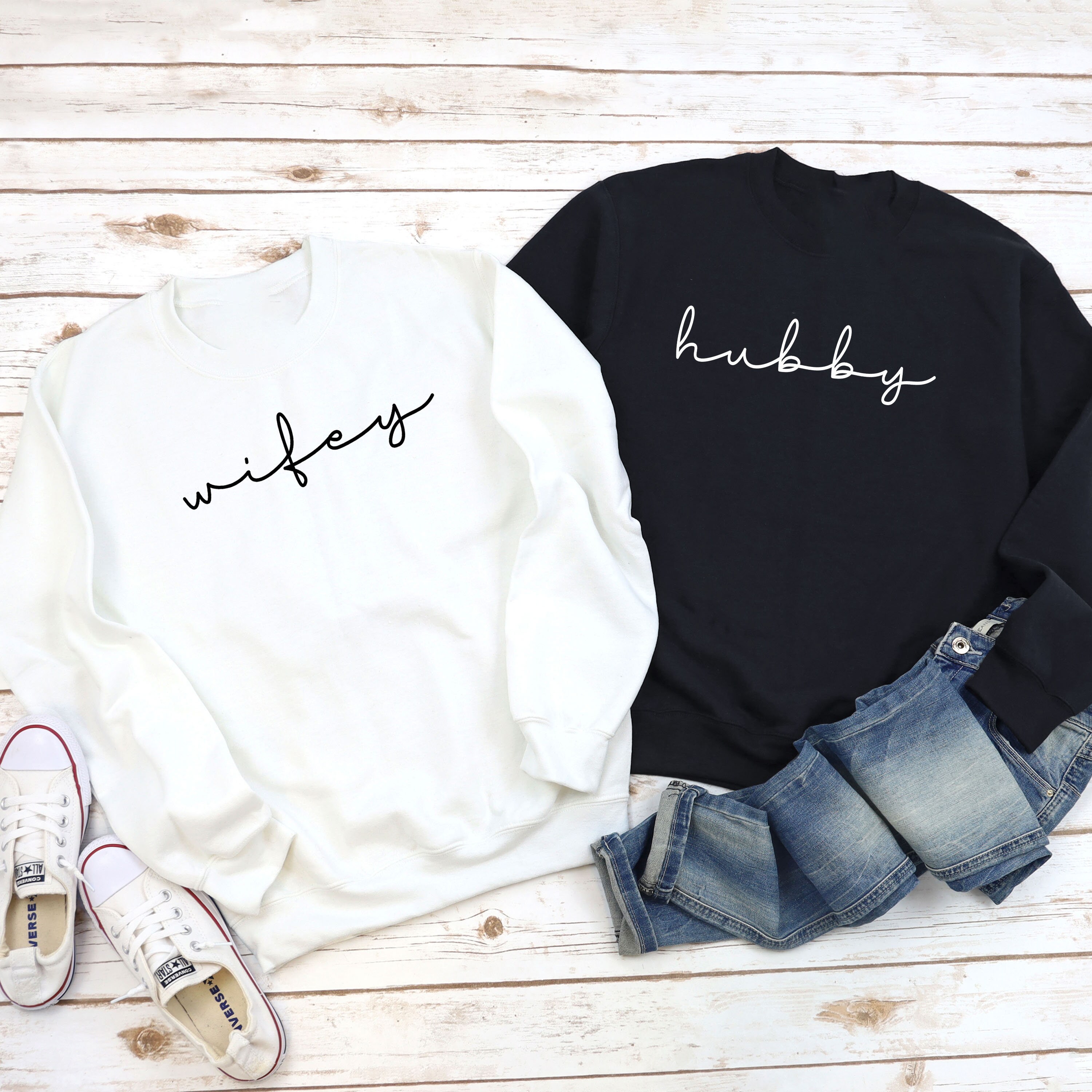 wifey hubby sweatshirts