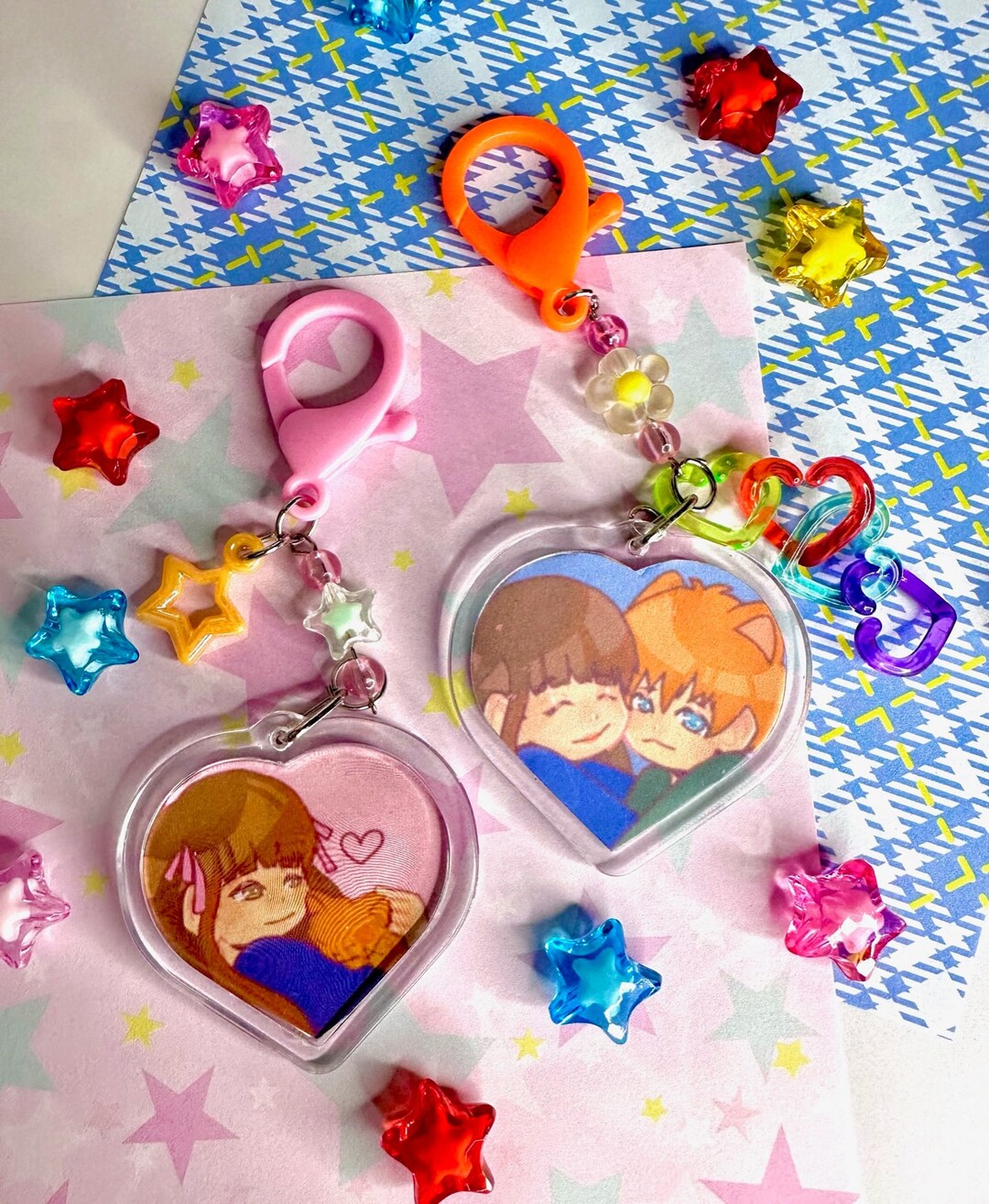 Fruits Basket Tohru and Kyo Keychain With Charms - Etsy