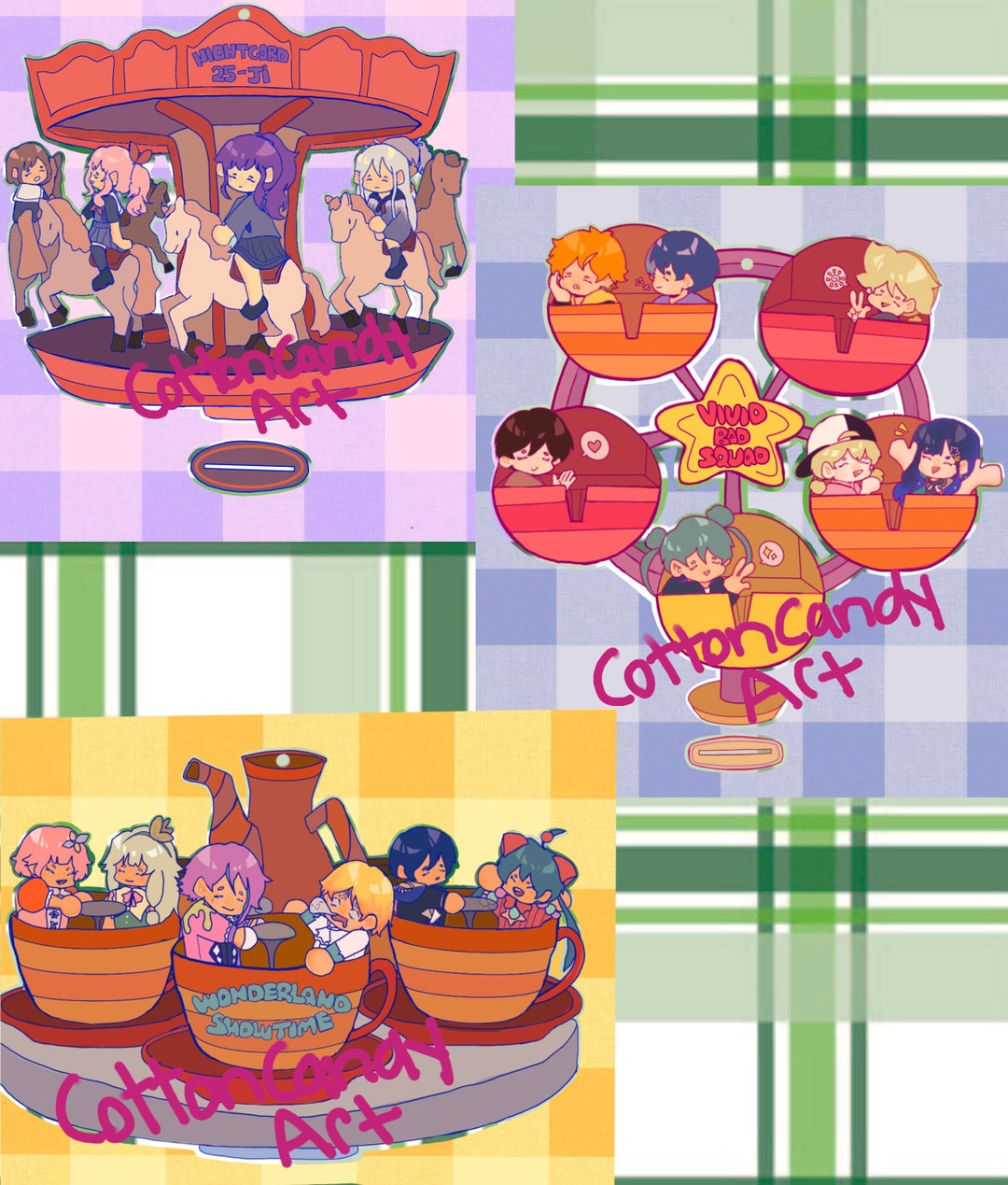 Project Sekai Colorful Stage Standee and Charms. Wonderland X Etsy