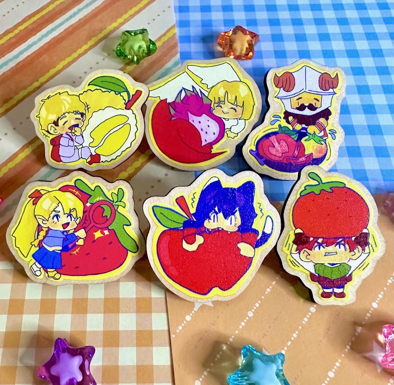 Dungeon Meshi Wooden Pins