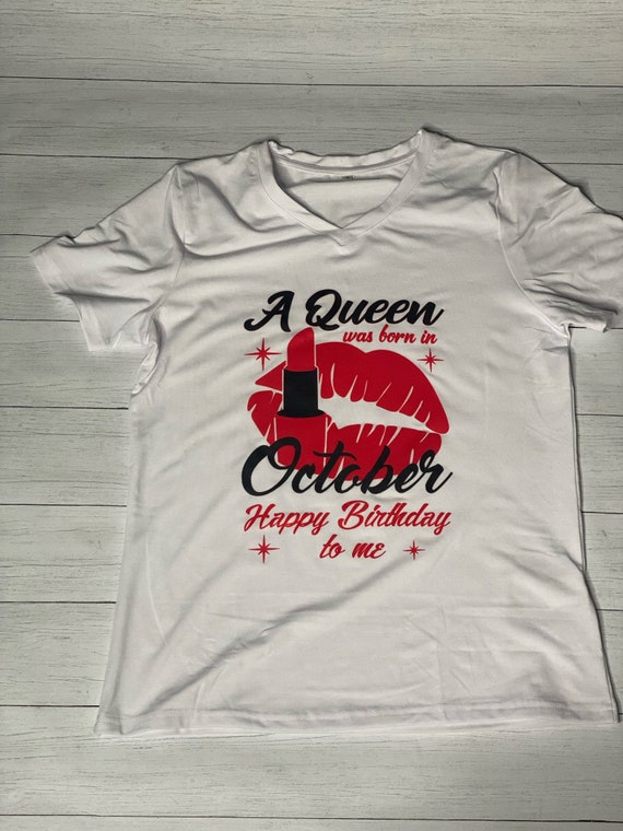 Queens Are Born In May Red Lips Birthday T-Shirt Queens Are Born In May Red Lips Birthday T-Shirt