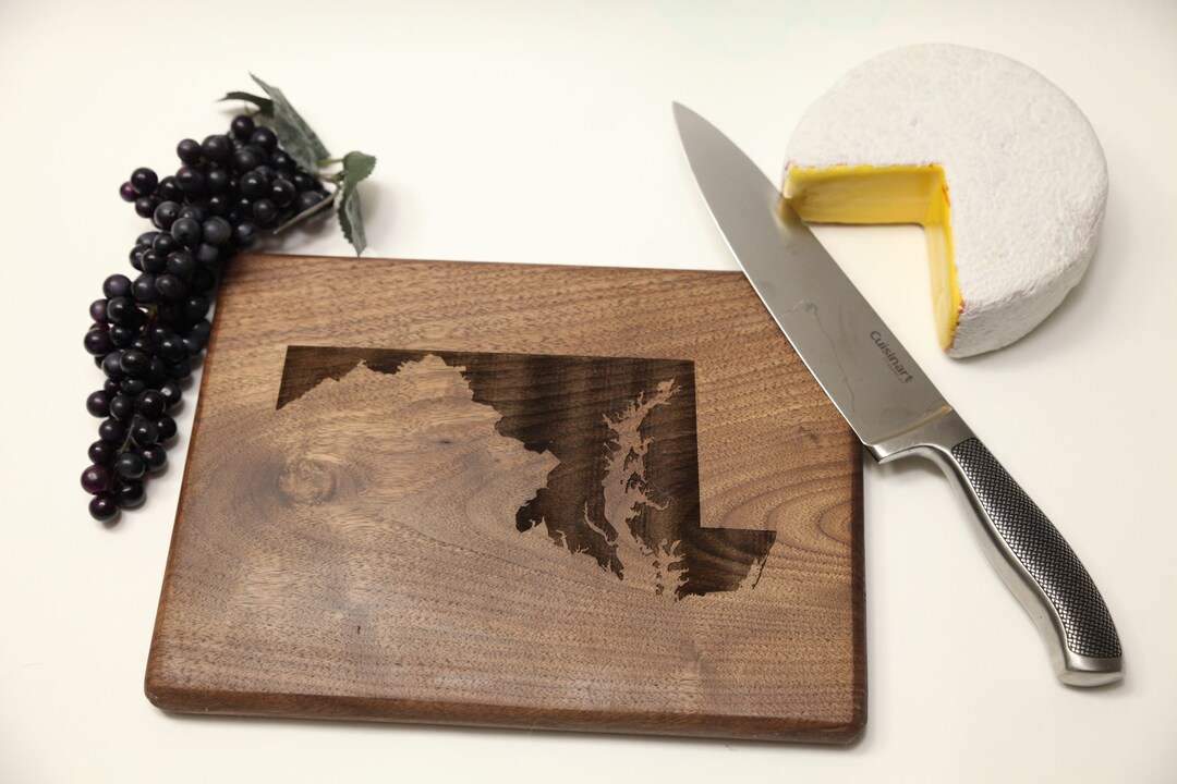 Personalized State Cutting Board, All States Available, Custom Wood