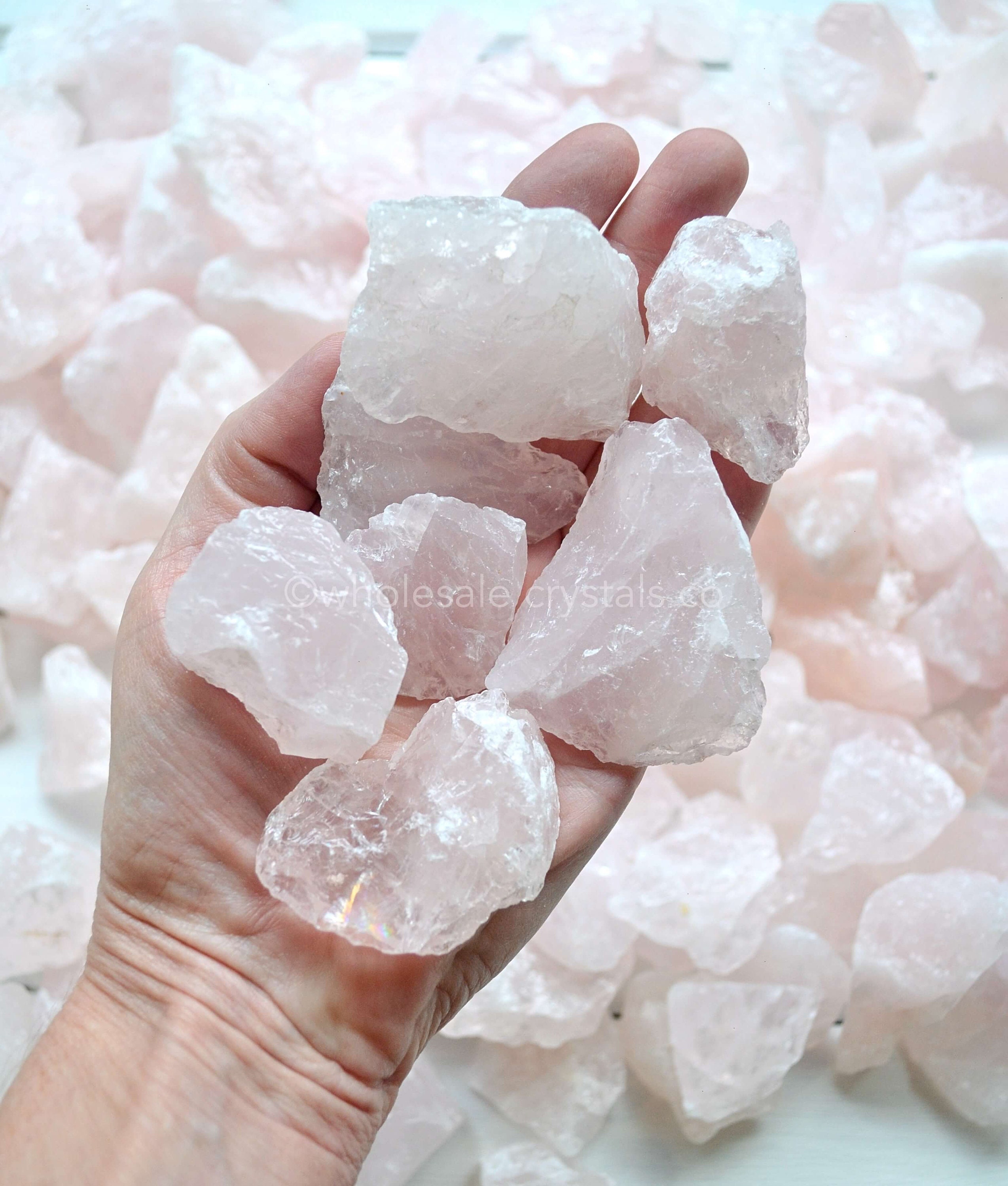 1kg ROSE QUARTZ CHUNKS Raw Rough Crystals Wholesale Bulk Etsy