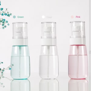 3-Pack 2.30oz (68mL) PETG Empty Spray Bottle, Assorted Colors