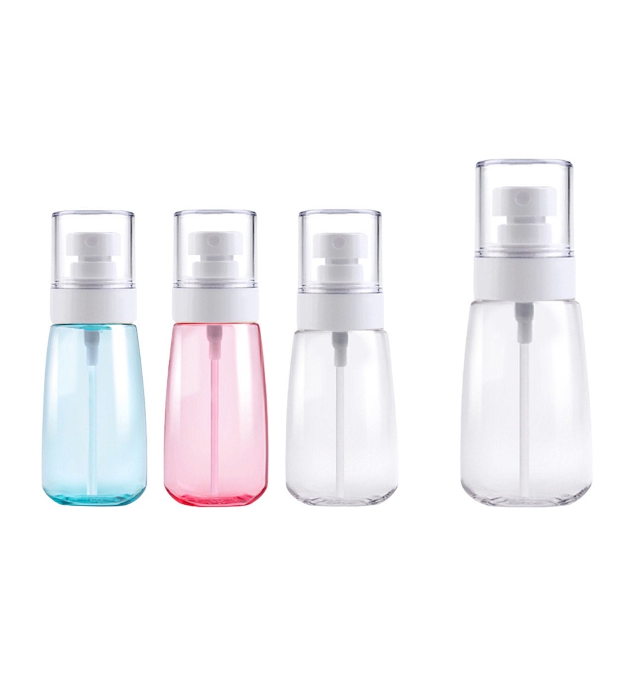 Small Spray Bottle With Fine Mist, 2 Pack 3.4oz/100ml Travel Spray Bottles  For Hair And Face, Refillable Spray Bottles For Cleaning Solutions,  Perfume, Liquid Cosmetics, Essential Oils TSA