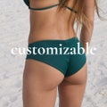 ISLA bottom /customizable/ Moderate coverage scrunch butt bikini bottom, scrunch back swimsuit bottom, bathing suit bottom, ruched bikini