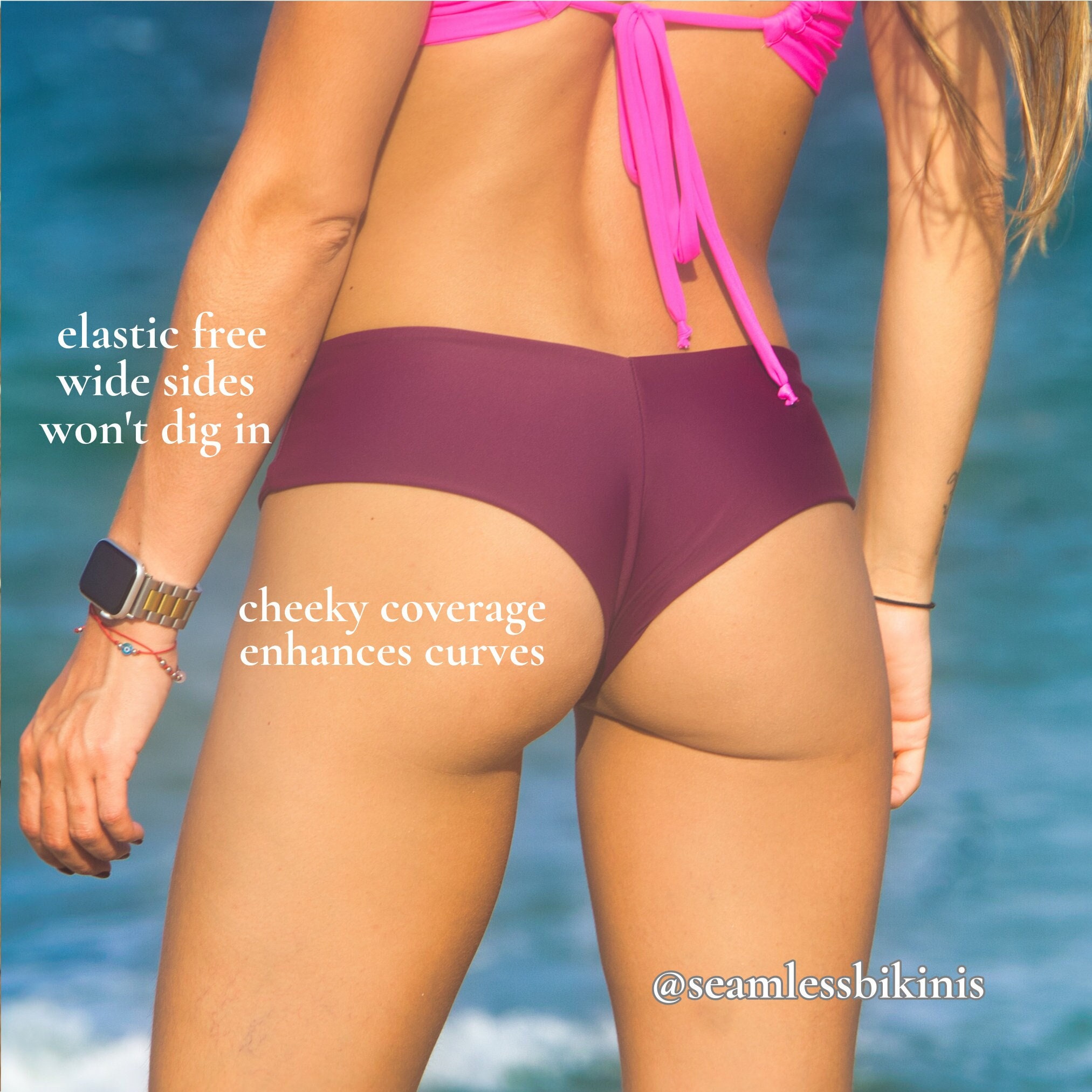 LEAH Bottom / Seamless Swimsuit Bottom, Cheeky Bikini Bottom, Handmade  Bikini, Brazilian Bikini, Cheeky Bottoms, Seamless Bikini, Low Cut 