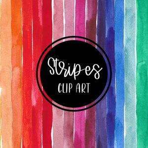 Lines Stripes Watercolor Handpainted Digital Clipart Brush Stroke Multicolor Colorful Cards Download Free Commercial Use PNG
