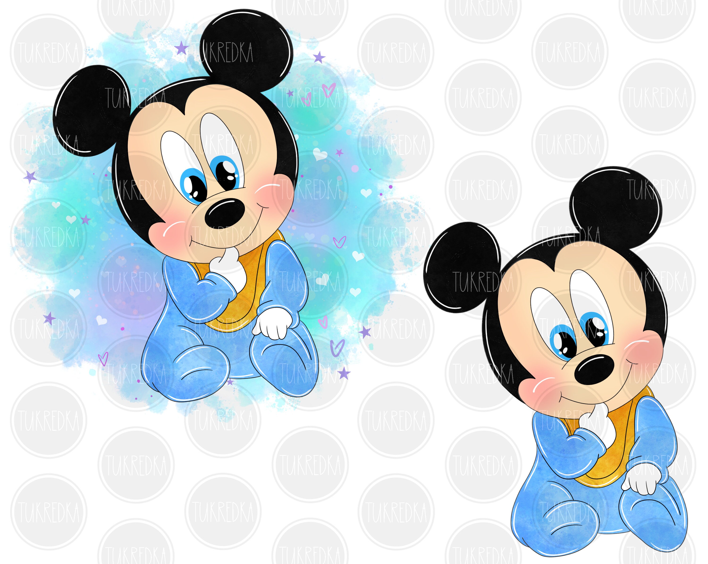 Baby Mickey Mouse Clipart, PNG Clip Art, Cartoon Sublimation PNG - Etsy