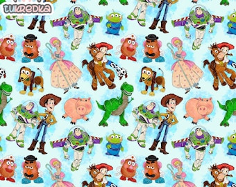 Toy Story Buzz Lightyear Woody Seamless Pattern, Digital Paper Background Download JPG