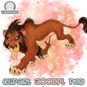 Il Re Leone Scar Clip art PNG, Cartoon Sublimation PNG Clipart, Cartoon Sublimation PNG