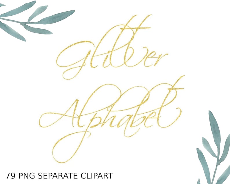 Alphabet Clip Art Glitter Gold Alphabet Cards Download Free Commercial Use PNG