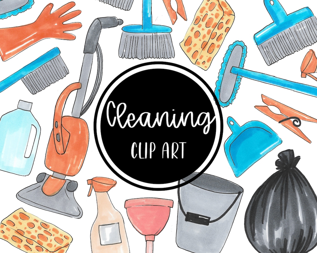 Reinigung ClipArt Aquarell handgemalt digitale Clipart Haus Carer Download  kostenlose kommerzielle Nutzung PNG - Etsy Schweiz, image size:1080x864