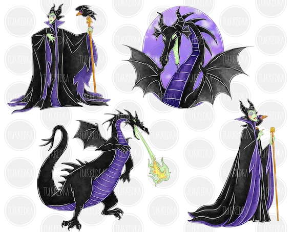 マレフィセントドラゴンのクリップアート、眠れる森の美女のPNG